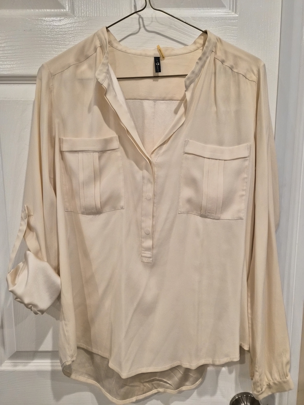 7 For All Mankind Silk Blouse size S